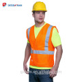 Wholesale Manufacture Cheap Polyester Ansi Class 2 Work Jacket Adjustable High Visibility Warning Safety Working Reflective Vest